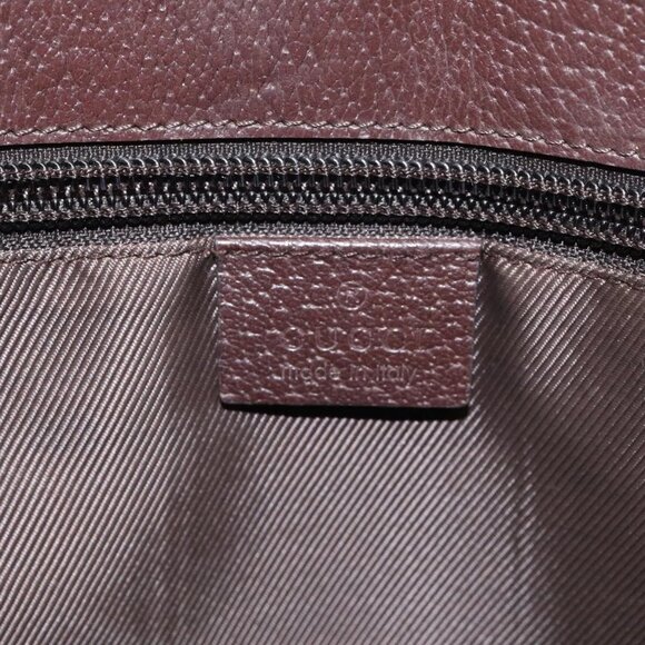 GUCCI GG Canvas Shoulder Bag Beige Silver - Picture 12 of 16